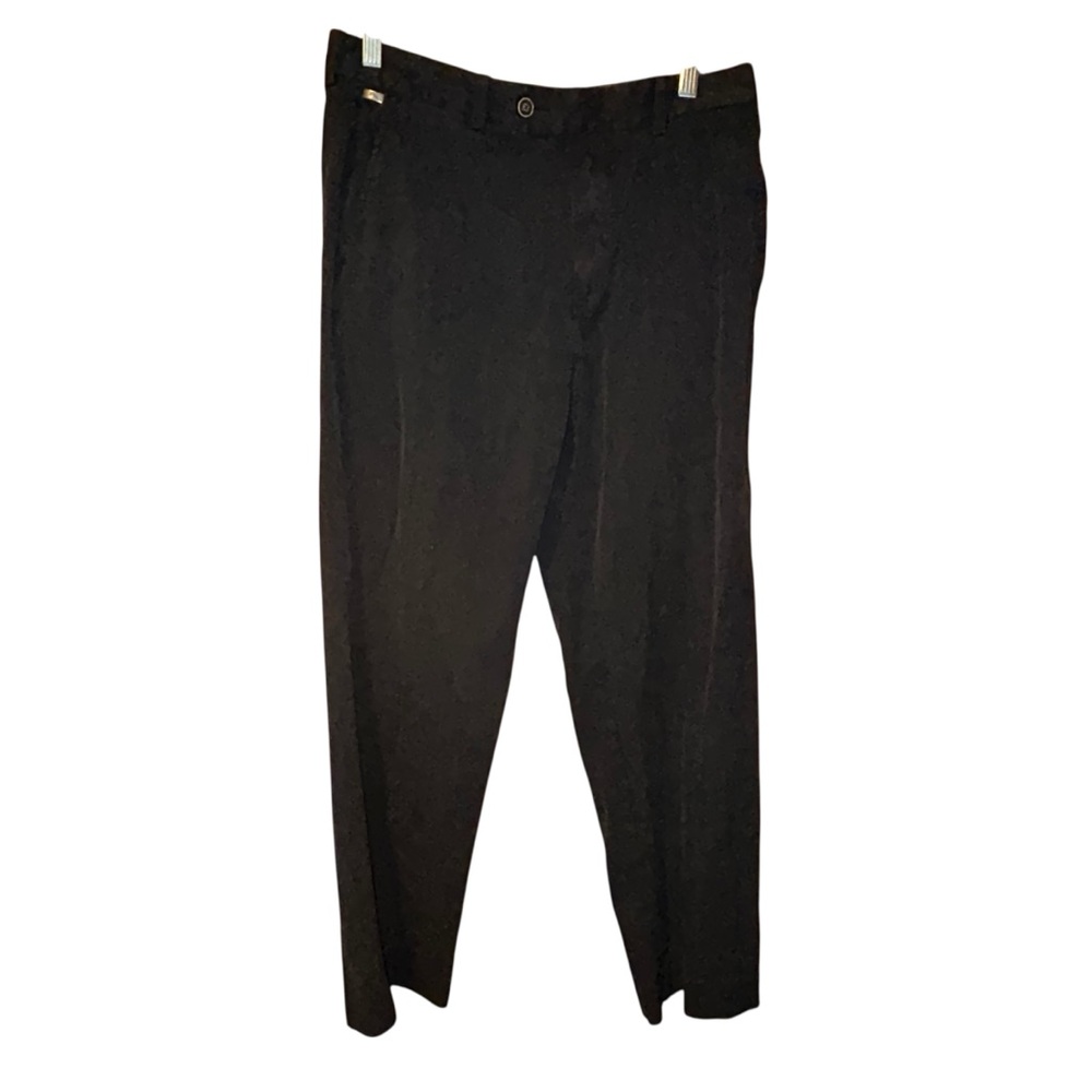 Tommy Bahama Dress Pants Men’s Black Silk Blend 33x32 Relaxed Fit Trousers